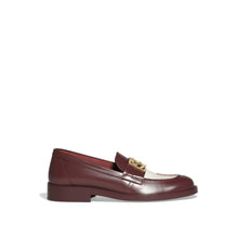 College Moc Mocassins - Bordeaux/Blanc