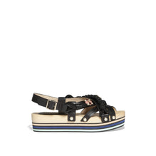 Rainbow Mix Sandals - Black