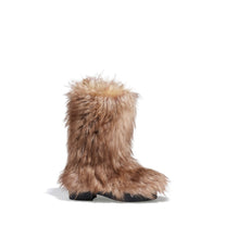 Furry Boot High Boots - Beige