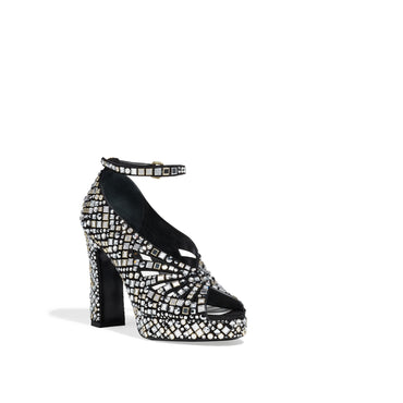 Hollywood Star Sandals - Silvery/Black