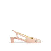 Golden Fame Slingbacks - Light Pink/Golden