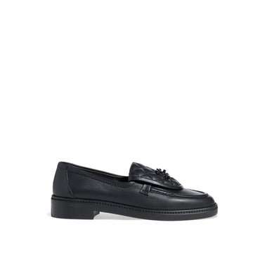 Quilted Tab Mocassins - Black