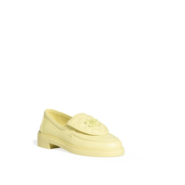 Quilted Tab Mocassins - Yellow