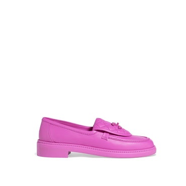 Quilted Tab Mocassins - Light Purple