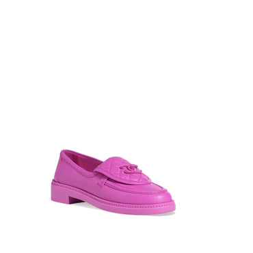 Quilted Tab Mocassins - Light Purple