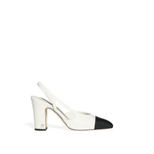Coco Slingbacks - White/Black