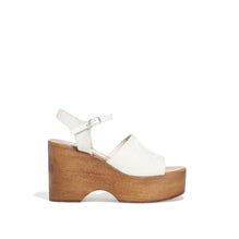 Cc On Wedge Sandals - Ivory/White