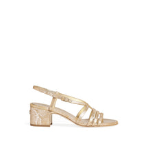 Glossy Line Sandals - Golden