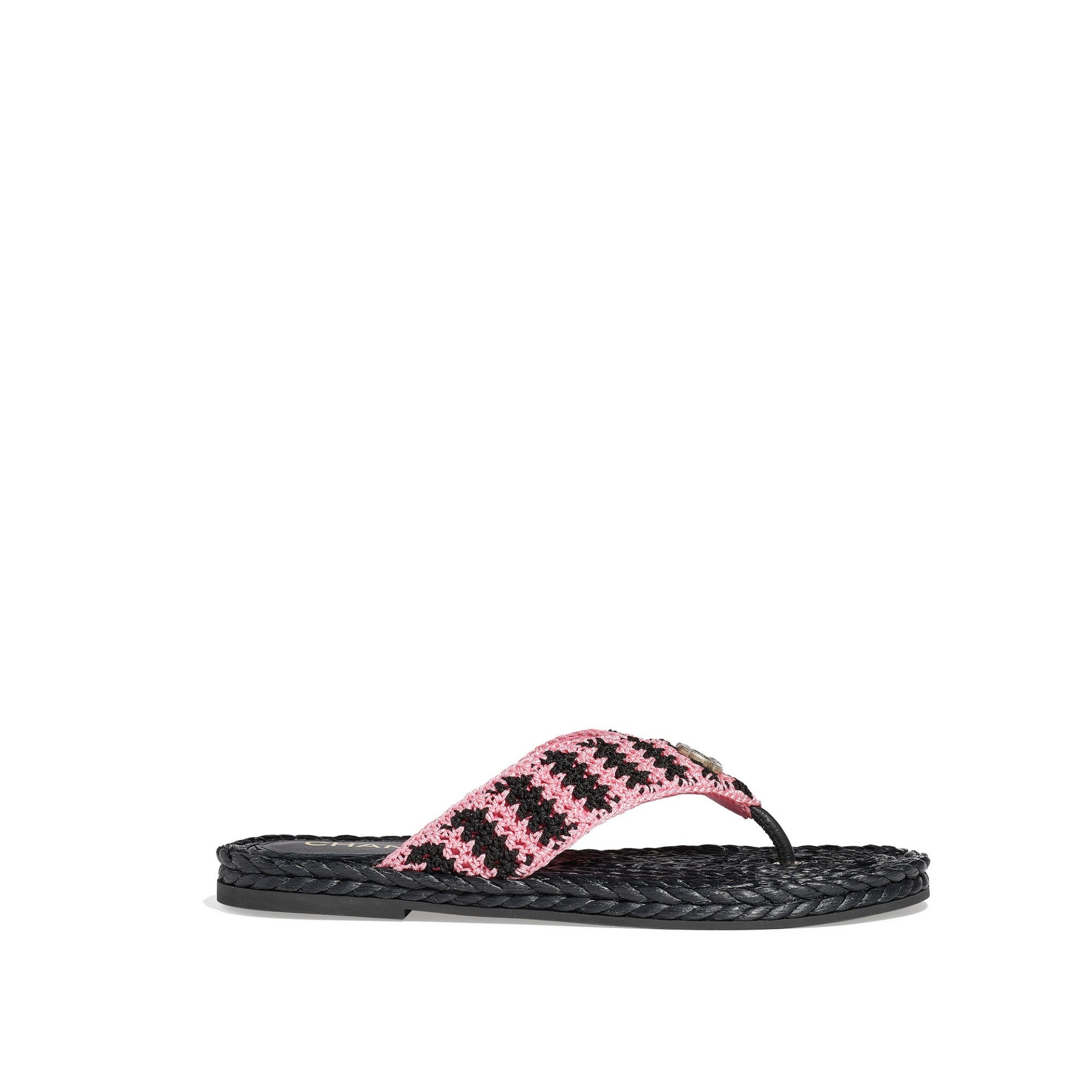 Sea Art Thongs - Black/Pink