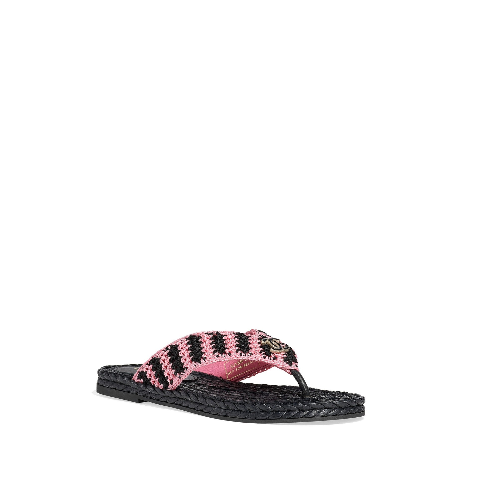 Sea Art Thongs - Black/Pink