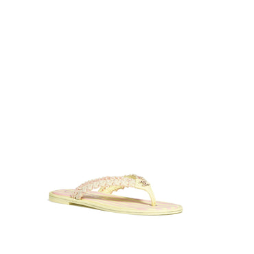 Summer Braid Thongs - Lt Ora/Lt Yellow