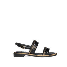 Quilted Summer Sandals - Black