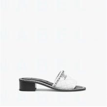 Quilted Summer Mules - Black