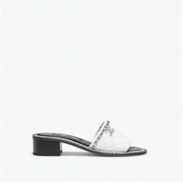 Quilted Summer Mules - Black