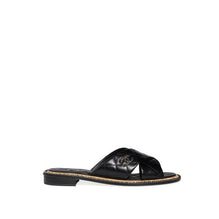 Quilted Summer Mules - Black