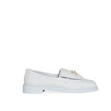 Quilted Tab Mocassins - Blue
