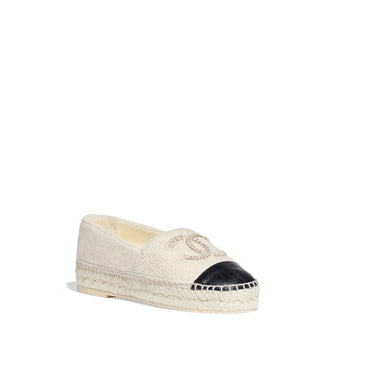 Brit Cruise Espadrilles - Ivory/Black