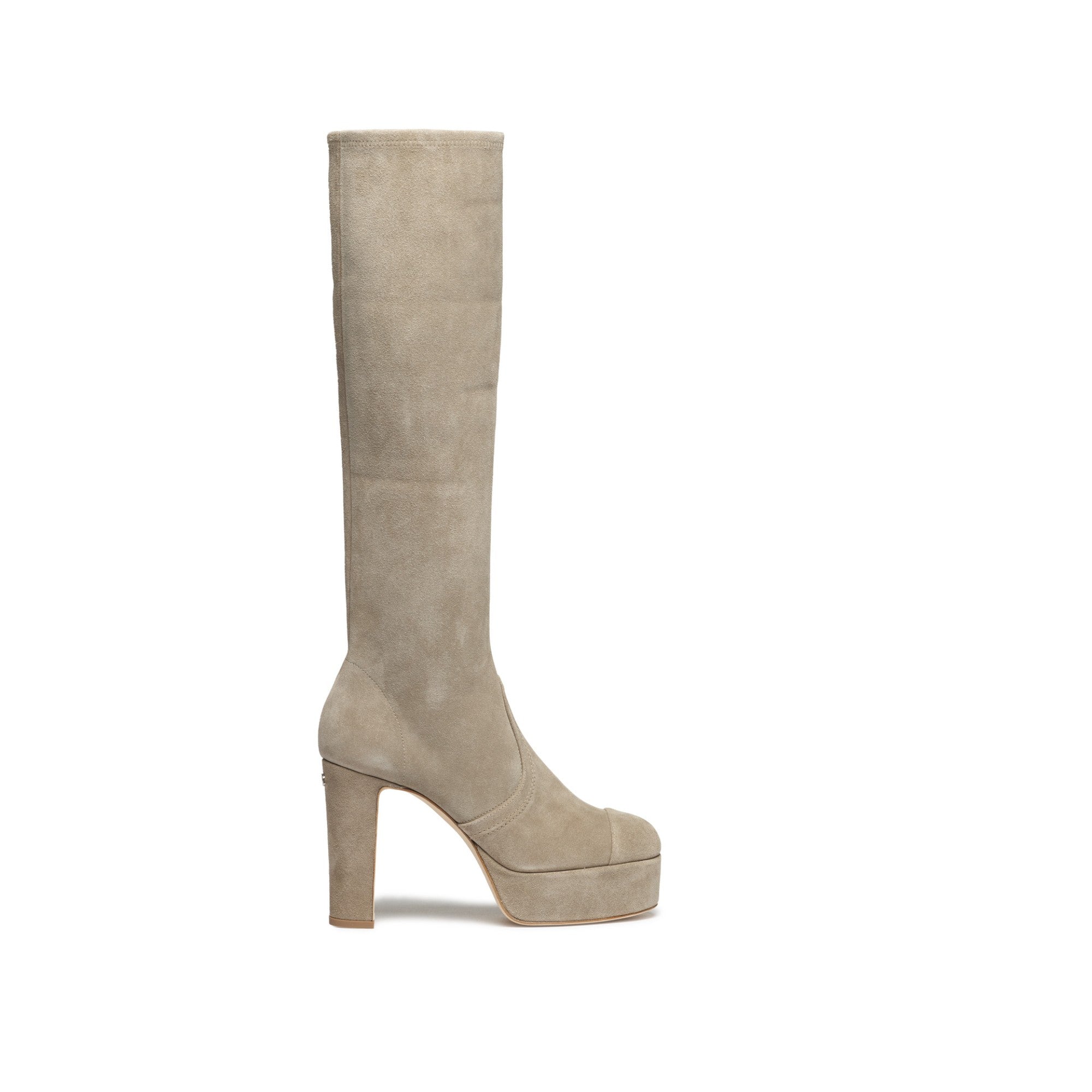 Cc Platform Boots - Beige