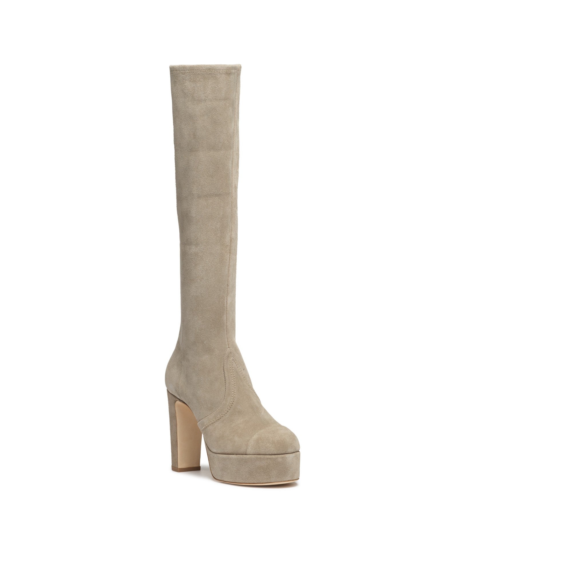 Cc Platform Boots - Beige