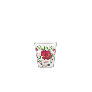 Roses D'Hiver Handpainted Glasse - 400 Rose