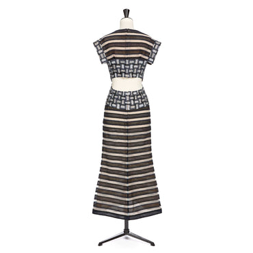 Fantasy Mesh Dress - Bk/Navy/Iri Blue