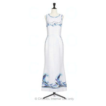 Glitter Muslin Dress - White
