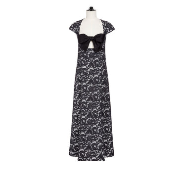 Iridescent Guipure Dress - Navy