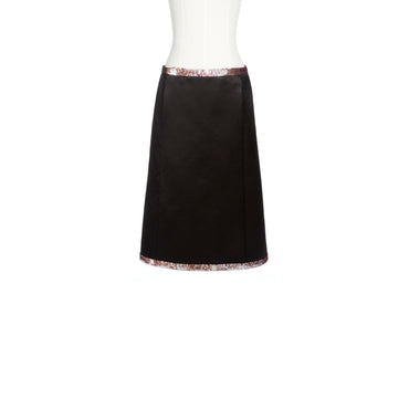 Polyamide Satin/Silk Skirt - Black