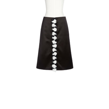 Duchesse Satin Skirt - Black