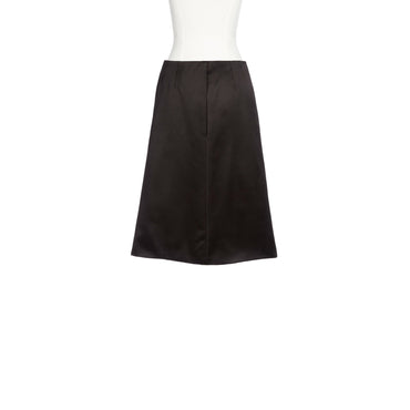 Duchesse Satin Skirt - Black