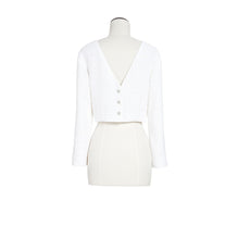 Fantasy Tweed Top - White