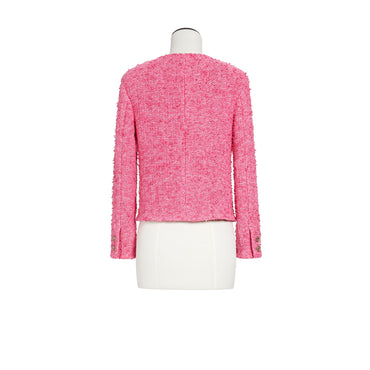 Cotton Tweed Jacket -  Pink/ Pink
