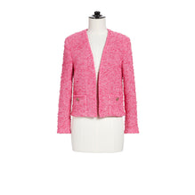 Cotton Tweed Jacket -  Pink/ Pink