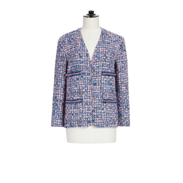 Fantasy Tweed Jacket - Pink/Blue/Black