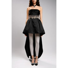 Duchess Satin Dress - Black