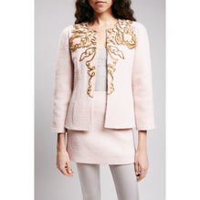 Wool Tweed Jacket -  Pink
