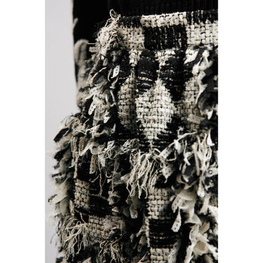 Fantasy Tweed Skirt - White/Black