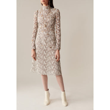 Cotton Dress - White/Black