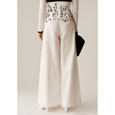 Cotton Canvas/Hemp Pants - White