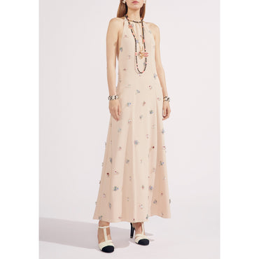 Crepe Dress - Beige