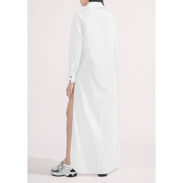 Cotton Poplin Jump Suit - White