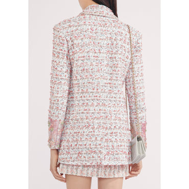 Fantasy Cotton Tweed Jacket - Ecru/Multicolor