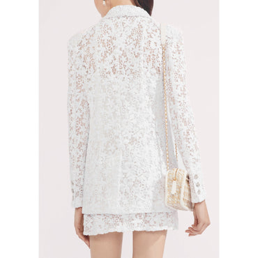 Guipure Jacket - White