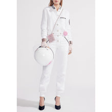 Fantasy Tweed Jump Suit - White