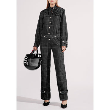 Taffeta Jump Suit - Black