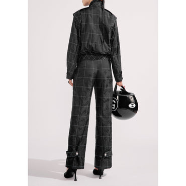 Taffeta Jump Suit - Black