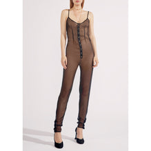 Silk Muslin Jump Suit - Black