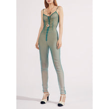 Silk Muslin Jump Suit - Blue/ Blue