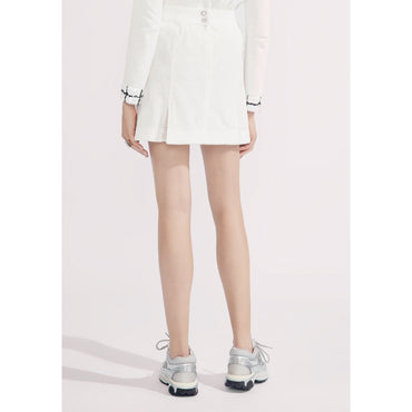 Cotton Jersey Skirt - White