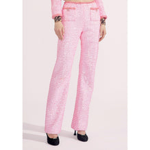 Glittered Guipure Pants - Pink